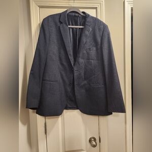 Navy Pinstripe Men's Sport Coat / Blazer - Sz 46R
